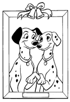 coloriage 101 dalmatiens portrait des parents
